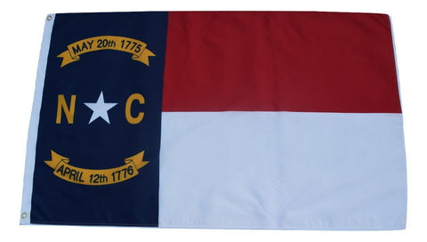 F60 North Carolina State Flag 3'x5' Ft Polyester Wholesale & Bulk Price $2.40 (Premade)