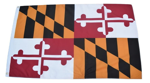 F66 Maryland State Flag 3'x5' Ft Polyester Wholesale & Bulk Price $2.40 (Premade)