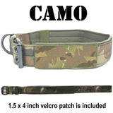custom tactical dog collar camo 1.5 inch thick collar with usa flag