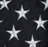 F03 Thin Blue Line Police Flag Embroidered Stars Sewn Stripes 2 Brass Grommets 3x5 Ft American Heavy Duty Nylon Blue Lives Matter Black White 210 D (Premade)