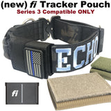 1.5" personalized Tactical dog collar with Handle & AirTag holder option & custom name patch