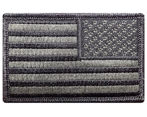 V16 Reverse Tactical USA flag patch 2"x3" Hook Fastener Olive Drab *Made IN USA* - Bullrun Flag Embroidery