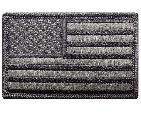 V8 Tactical USA flag patch 2"x3" hook fastener Olive Drab OD *Made in USA* - Bullrun Flag Embroidery