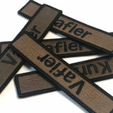 Custom  Name Tape Tactical Patch (5 inch) - Hook Fastener / Iron-on