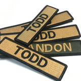 Custom  Name Tape Tactical Patch (5 inch) - Hook Fastener / Iron-on