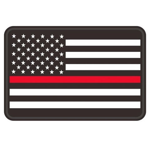 1.3x2 inch PVC USA flag Tactical Patches hook fastener backing (Premad –