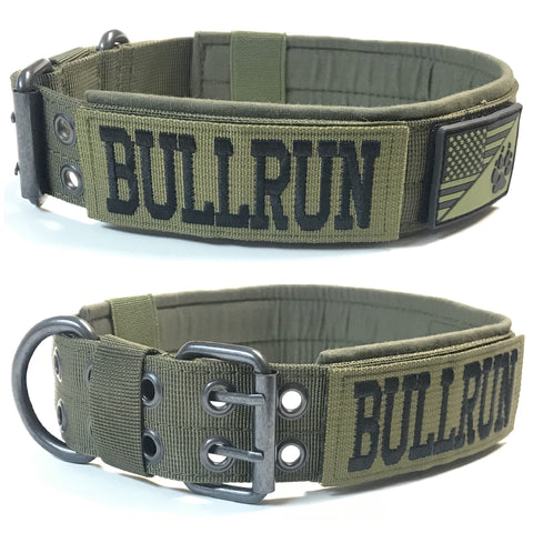 Personalized Tactical Dog Collar Custom Military Style dog Collar