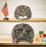 Your Text Custom Embroidered Personalized Patriotic Camouflage caps with american USA flag Camo Mesh Baseball Hunting Hats No Minimum